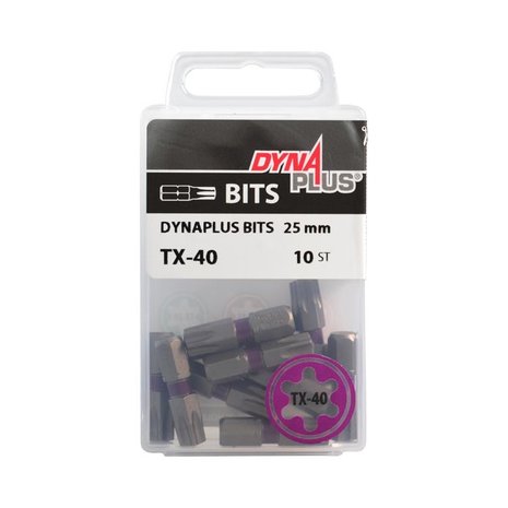 Dynaplus Dynaplus schroefbit 25 mm paars 10 stuks T40