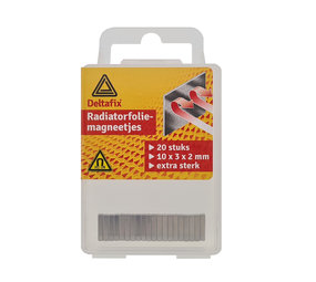 Deltafix Deltafix radiatorfolie-magneten nikkel 10 x 3 x 2 mm 20 st.
