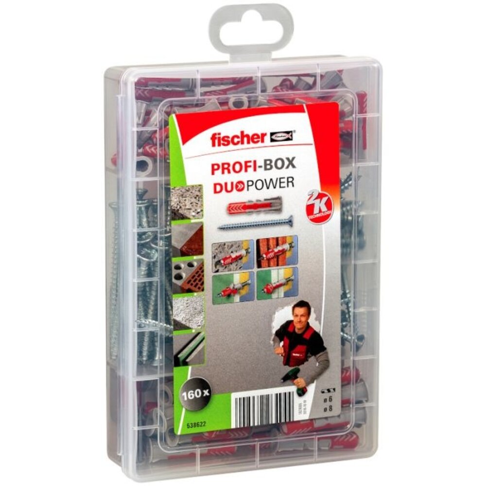 Fischer fischer DuoPower Profi-Box; 160-delig