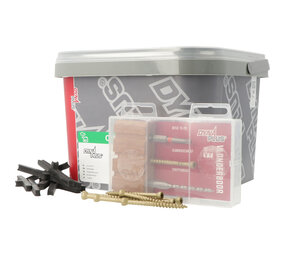 Dynaplus Dynaplus vlonderschroef Xtreme +snijpunt AR-coating platkop Torx 5,0 x 60 mm - emmer 300 stuks