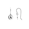 All the Luck in the World Character Silverplated Earring letter A All the Luck in the World Character Silverplated Earring letter A
