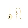 All the Luck in the World Character Goldplated Earring letter C All the Luck in the World Character Goldplated Earring letter C