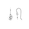 All the Luck in the World Character Silverplated Earring letter C All the Luck in the World Character Silverplated Earring letter C