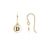 All the Luck in the World Character Goldplated Earring letter D All the Luck in the World Character Goldplated Earring letter D