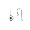 All the Luck in the World Character Silverplated Earring letter F All the Luck in the World Character Silverplated Earring letter F