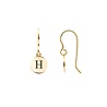 All the Luck in the World Character Goldplated Earring letter H All the Luck in the World Character Goldplated Earring letter H