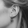 All the Luck in the World Character Silverplated Earring letter I All the Luck in the World Character Silverplated Earring letter I