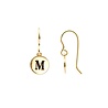 All the Luck in the World Character Goldplated Earring letter M All the Luck in the World Character Goldplated Earring letter M