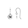 All the Luck in the World Character Silverplated Earring letter M All the Luck in the World Character Silverplated Earring letter M