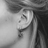 All the Luck in the World Character Silverplated Earring letter N All the Luck in the World Character Silverplated Earring letter N