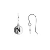 All the Luck in the World Character Silverplated Earring letter N All the Luck in the World Character Silverplated Earring letter N