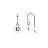 All the Luck in the World Character Silverplated Earring letter O All the Luck in the World Character Silverplated Earring letter O