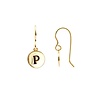 All the Luck in the World Character Goldplated Earring letter P All the Luck in the World Character Goldplated Earring letter P