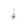 All the Luck in the World Character Silverplated Earring letter P All the Luck in the World Character Silverplated Earring letter P