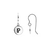 All the Luck in the World Character Silverplated Earring letter P All the Luck in the World Character Silverplated Earring letter P