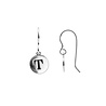 All the Luck in the World Character Silverplated Earring letter T All the Luck in the World Character Silverplated Earring letter T