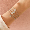 All the Luck in the World Character Silverplated Bracelet letter A All the Luck in the World Character Silverplated Bracelet letter A