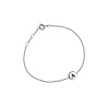 All the Luck in the World Character Silverplated Bracelet letter A All the Luck in the World Character Silverplated Bracelet letter A