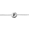 All the Luck in the World Character Silverplated Bracelet letter F All the Luck in the World Character Silverplated Bracelet letter F
