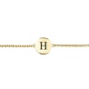 All the Luck in the World Character Goldplated Bracelet letter H All the Luck in the World Character Goldplated Bracelet letter H