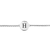 All the Luck in the World Character Silverplated Bracelet letter H All the Luck in the World Character Silverplated Bracelet letter H