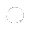 All the Luck in the World Character Silverplated Bracelet letter H All the Luck in the World Character Silverplated Bracelet letter H
