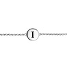All the Luck in the World Character Silverplated Bracelet letter I All the Luck in the World Character Silverplated Bracelet letter I