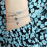 All the Luck in the World Character Silverplated Bracelet letter I All the Luck in the World Character Silverplated Bracelet letter I