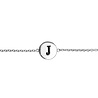All the Luck in the World Character Silverplated Bracelet letter J All the Luck in the World Character Silverplated Bracelet letter J