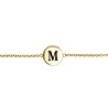All the Luck in the World Character Goldplated Bracelet letter M All the Luck in the World Character Goldplated Bracelet letter M