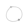 All the Luck in the World Character Silverplated Bracelet letter M All the Luck in the World Character Silverplated Bracelet letter M