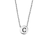 All the Luck in the World Character Silverplated Necklace letter C All the Luck in the World Character Silverplated Necklace letter C