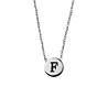 All the Luck in the World Character Silverplated Necklace letter F All the Luck in the World Character Silverplated Necklace letter F