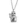 All the Luck in the World East Silverplated Necklace Lucky Cat All the Luck in the World East Silverplated Necklace Lucky Cat
