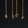 All the Luck in the World East Goldplated Necklace Crane All the Luck in the World East Goldplated Necklace Crane