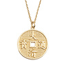 All the Luck in the World East Goldplated Necklace Lucky Coin All the Luck in the World East Goldplated Necklace Lucky Coin