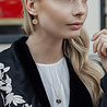 All the Luck in the World East Goldplated Earring Lucky Coin All the Luck in the World East Goldplated Earring Lucky Coin