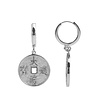 All the Luck in the World East Silverplated Earring Lucky Coin All the Luck in the World East Silverplated Earring Lucky Coin