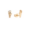 All the Luck in the World Parade Goldplated Earrings Hand All the Luck in the World Parade Goldplated Earrings Hand