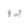 All the Luck in the World Parade Silverplated Earrings Hand All the Luck in the World Parade Silverplated Earrings Hand