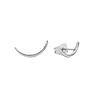 All the Luck in the World Parade Silverplated Earrings Long Moon All the Luck in the World Parade Silverplated Earrings Long Moon