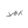 All the Luck in the World Parade Silverplated Earrings Starfish Half All the Luck in the World Parade Silverplated Earrings Starfish Half