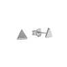 All the Luck in the World Parade Silverplated Earrings Triangle All the Luck in the World Parade Silverplated Earrings Triangle
