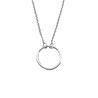 All the Luck in the World Souvenir Silverplated Necklace Cirlce All the Luck in the World Souvenir Silverplated Necklace Cirlce