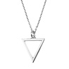 All the Luck in the World Souvenir Silverplated Necklace Open Triangle All the Luck in the World Souvenir Silverplated Necklace Open Triangle