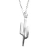 All the Luck in the World Souvenir Silverplated Necklace Cactus All the Luck in the World Souvenir Silverplated Necklace Cactus