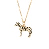 All the Luck in the World Souvenir Goldplated Necklace Zebra All the Luck in the World Souvenir Goldplated Necklace Zebra