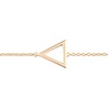 All the Luck in the World Souvenir Goldplated Bracelet Open Triangle All the Luck in the World Souvenir Goldplated Bracelet Open Triangle