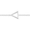 All the Luck in the World Souvenir Silverplated Bracelet Open Triangle All the Luck in the World Souvenir Silverplated Bracelet Open Triangle