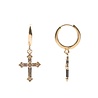 All the Luck in the World Souvenir Goldplated Earring Cross All the Luck in the World Souvenir Goldplated Earring Cross